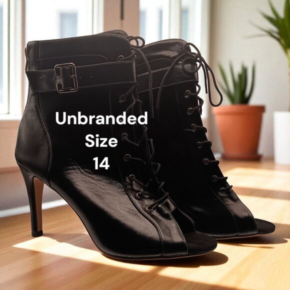 New Black Shoes Size 14 Unbranded. - Picture 1 of 9